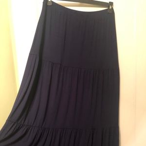 3 for $20 & 15% Navy blue ruffled maxi skirt